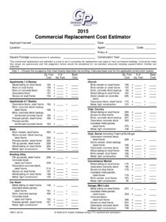 2015 Commercial Replacement Cost Estimator - …