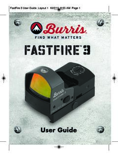 FastFire 3 User Guide Layout 1 10/2/15 8:55 AM Page 1