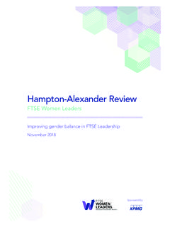 Hampton-Alexander Review 2018 - ftsewomenleaders.com