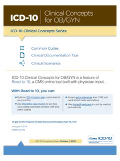 ICD-10 for OB/GYN - CMS