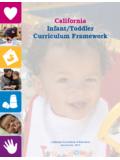 California Infant/Toddler Curriculum Framework