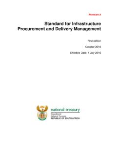 Standard for Infrastructure Procurement and Delivery ...