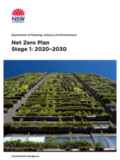 Net Zero Plan. Stage 1: 2020-2030 - Office of Environment ...