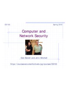 Computer and Network SecurityNetwork Security