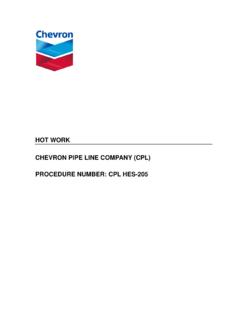 HES - Hot Work Procedure - Chevron Pipe Line …