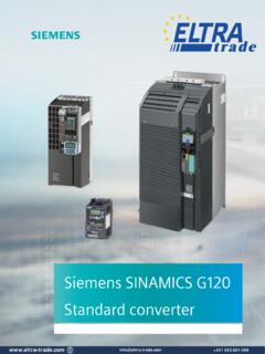 Siemens sinamics g120 manual - ELTRA TRADE