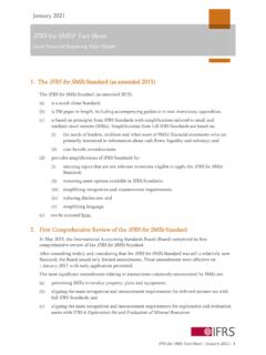 IFRS for SMEs Fact Sheet