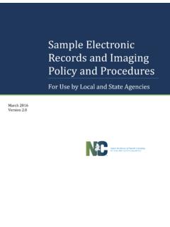 Sample Electronic Records and Imaging Policy and Procedures