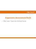 Ergonomic Assessment Tools - Black Swamp Safety