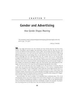 Gender and Advertising - SAGE Publications Ltd
