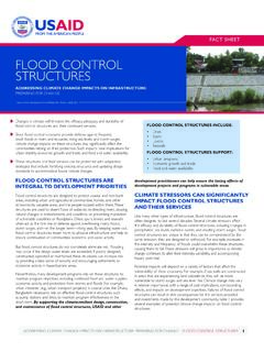 FLOOD CONTROL STRUCTURES - Climatelinks
