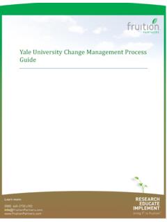 Yale University Change Management Process Guide