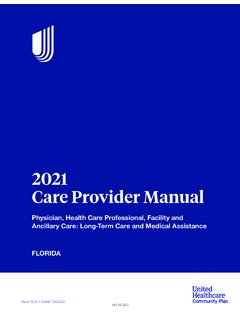 2021 Care Provider Manual - UHCprovider.com Home