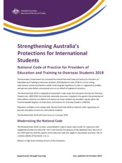 Strengthening Australia’s - International Education