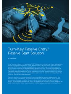 Turn-Key Passive Entry/ Passive Start Solution