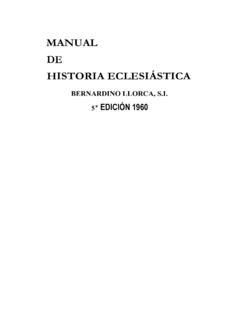 MANUAL DE HISTORIA ECLESISTICA - mercaba.org