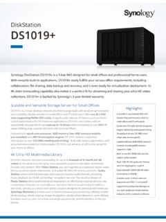 DiskStation DS1019+ - Synology
