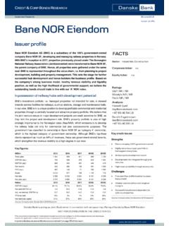 Investment Research 08 June 2018 Bane NOR Eiendom