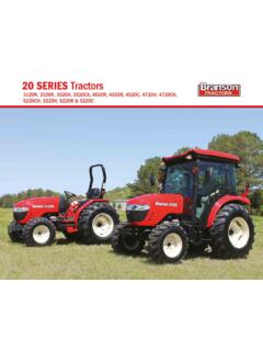 Welcome to Branson Tractors and the 20 Series