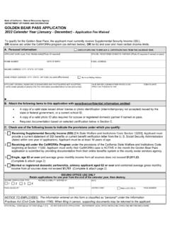 Golden Bear Pass Program Application 2022 (DPR 578 ...