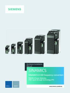 Hardware Installation SINAMICS - Siemens