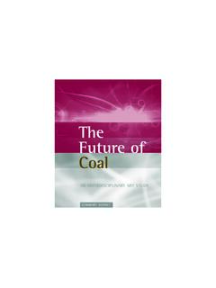 The Future of Coal (Summary Report) - MIT