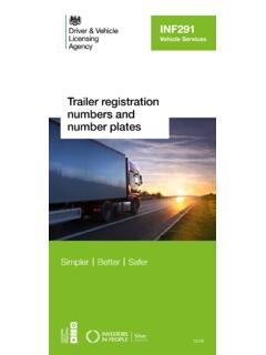 Trailer registration numbers and number plates