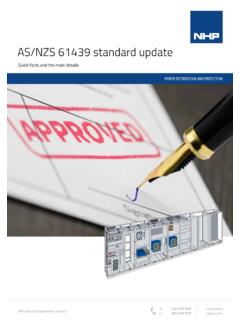 AS/NZS 61439 standard update - NHP