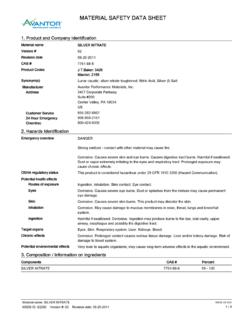 MATERIAL SAFETY DATA SHEET - unil.ch