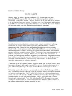M1 / M2 CARBINE - Athens Gunsmith Service