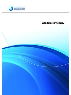 Academic integrity - International Baccalaureate