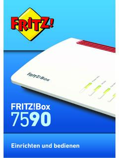 Handbuch FRITZ!Box 7590 - Deutsche Glasfaser