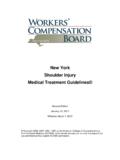 New York Shoulder Injury Medical Treatment Guidelines ...