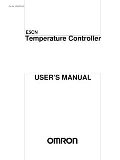 E5CN Temperature Controller - Omron