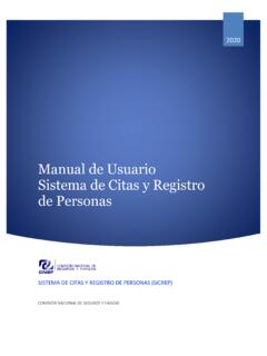 Manual de Usuario Sistema de Citas y Registro de Personas