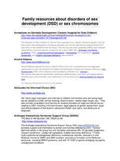 Disorders of Sex Development (DSD) Resources