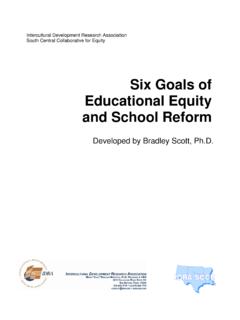 Six Goals of Educational Equity and School Reform (PDF)