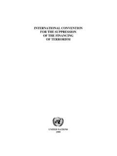 INTERNATIONAL CONVENTION FOR THE SUPPRESSION OF …