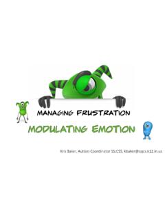 Managing Frustration and Emotion - Earlywood