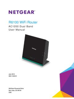 R6100 WiFi Router User Manual - Netgear