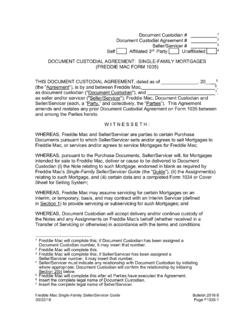 Document Custodian # 1 Document Custodial Agreement # 2 …