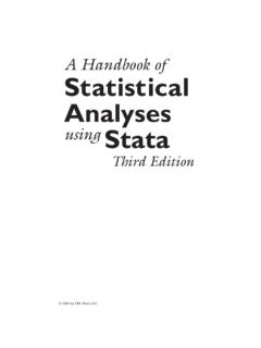 A Handbook of Statistical Analyses using Stata - …