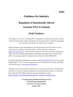 #187 Guidance for Industry - Food and Drug Administration
