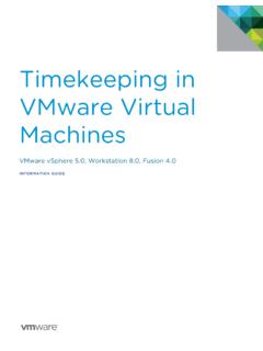 Timekeeping in VMware Virtual Machines