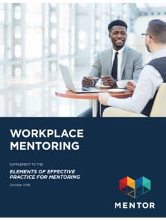 WORKPLACE MENTORING