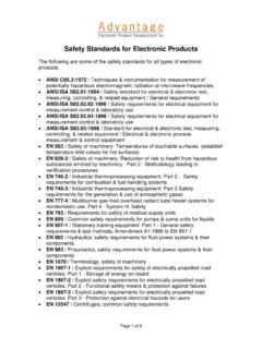Safety Standards for Electronic Products FINAL Jul 18