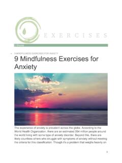 9 MINDFULNESS EXERCISES FOR ANXIETY 9 ... - Migrant …