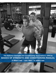Basics of Strength and Conditioning Manual - NSCA