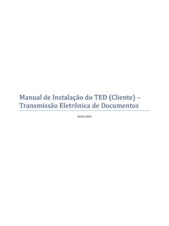 Manual de Instala&#231;a o do TED (Cliente) – Transmissa o ...