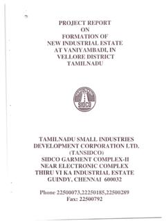 PROJECT REPORT ON NEW INDUSTRIAL ESTATE VELLORE …